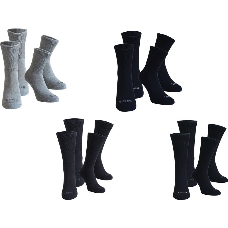 Scholl Lot de 2 paires de chaussettes femme