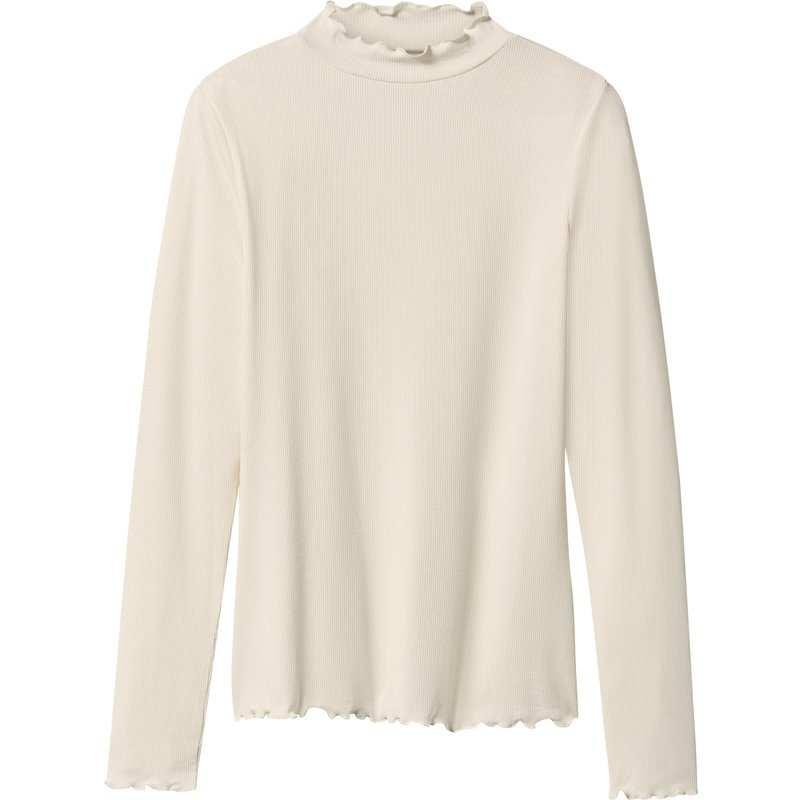 esmara® T-shirt côtelé à manches longues femme (beige, M (38/40))