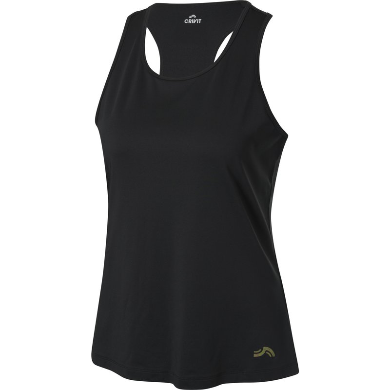 CRIVIT Débardeur technique femme (noir, XL(46/48))