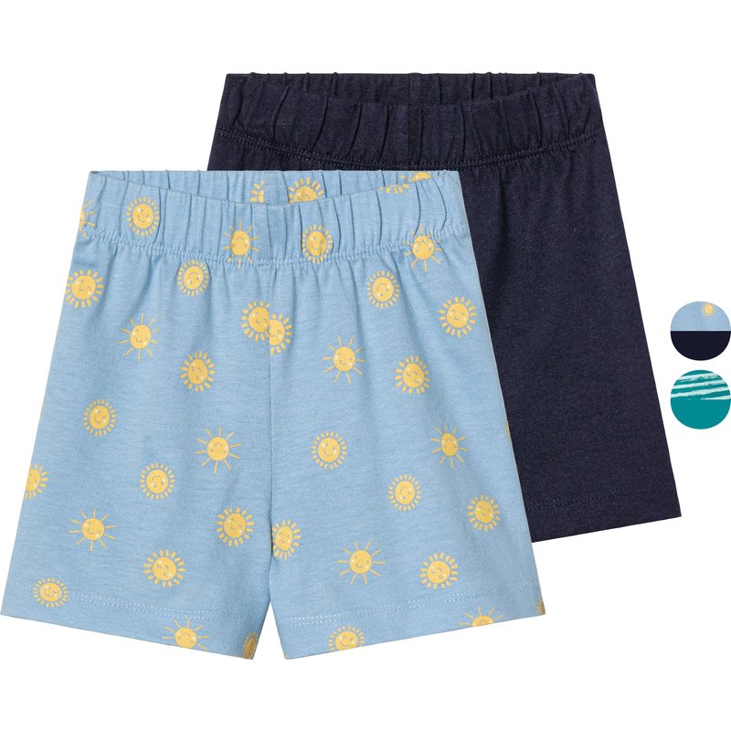 lupilu® Lot de 2 shorts bébé