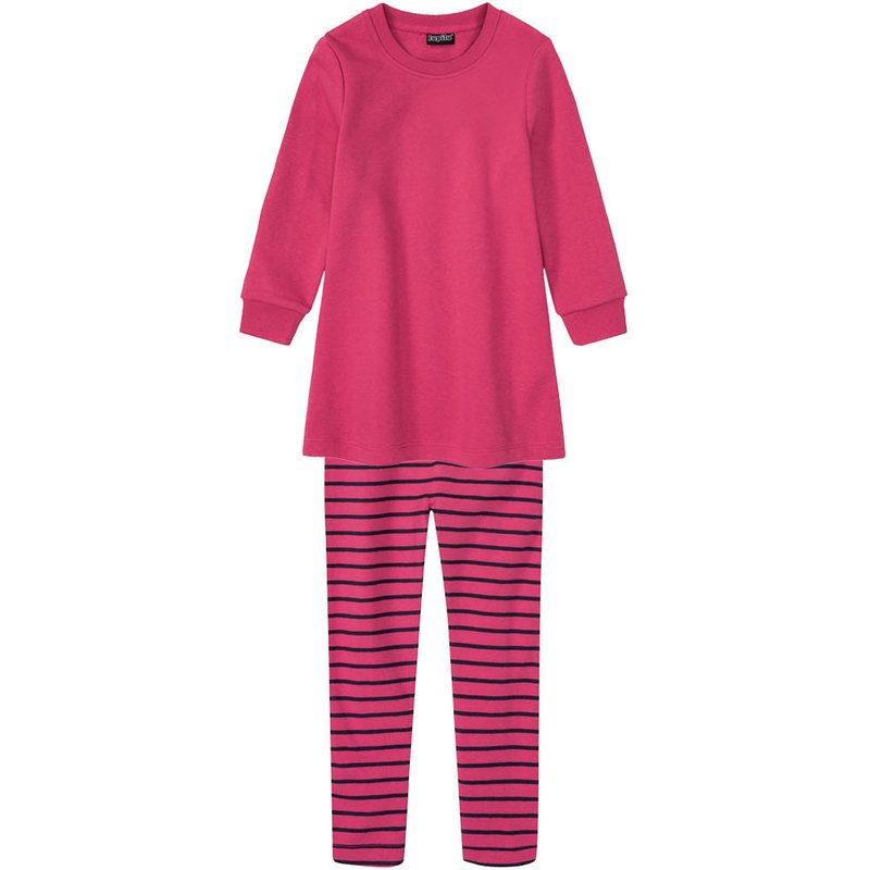 lupilu® Ensemble rose en molleton et legging (rayé/rose)