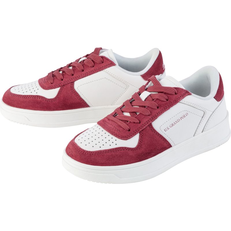 esmara® Baskets femme (blanc/rouge, 37)