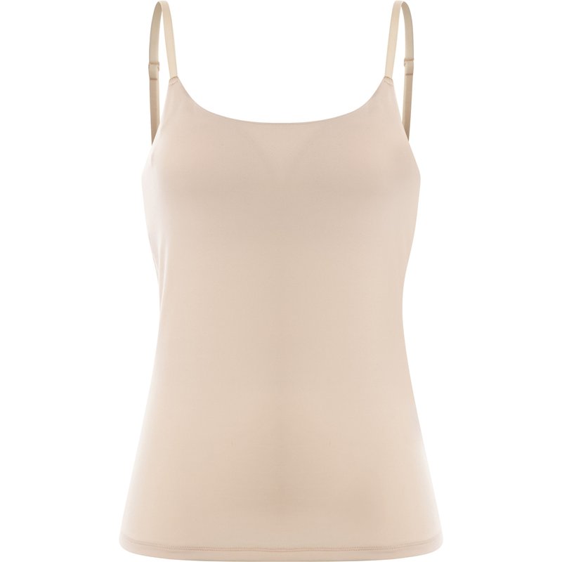 esmara® Débardeur à bretelles fines avec soutien-gorge intégré femme (beige, L(42/44))