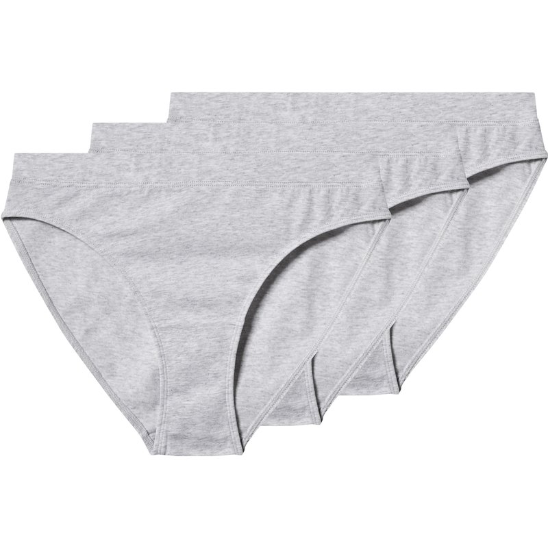 esmara® Lot de 3 culottes femme (gris, S(34/36))