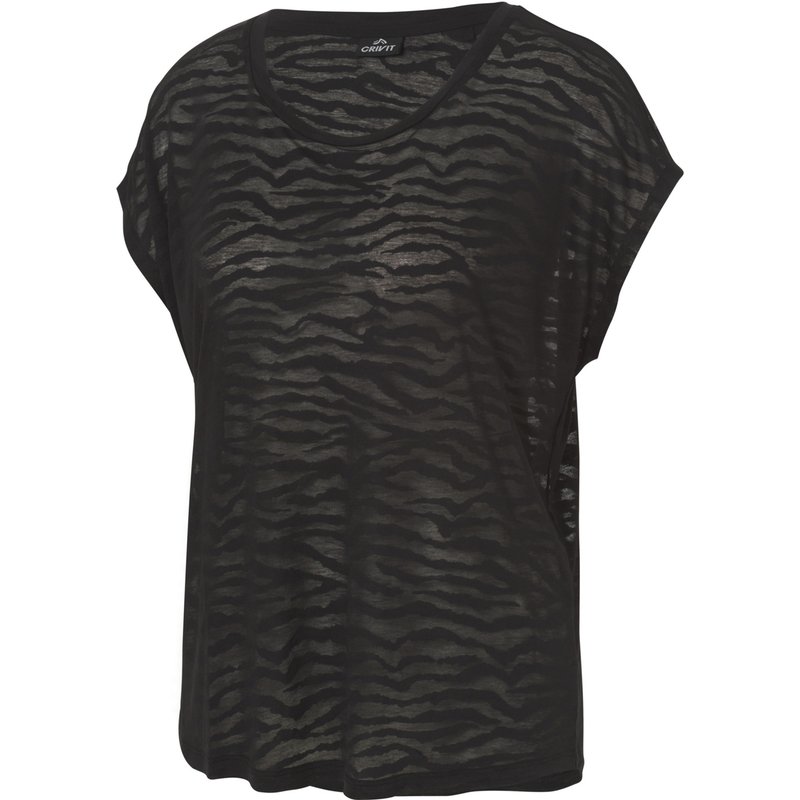 CRIVIT T-shirt technique manches longues femme (petits coeurs, S(34/36))