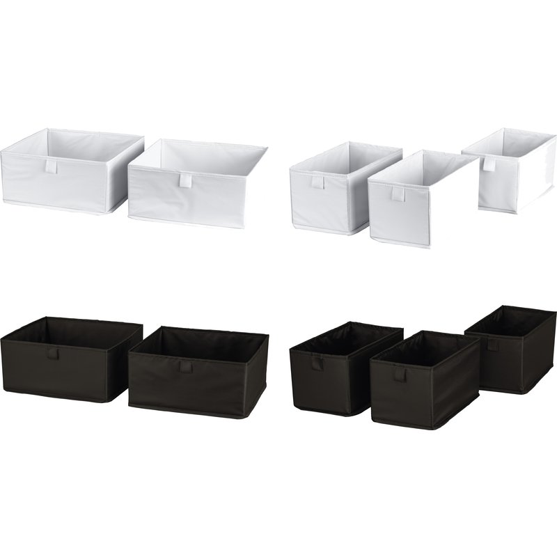 W5 Lot de 2 boîtes de rangement