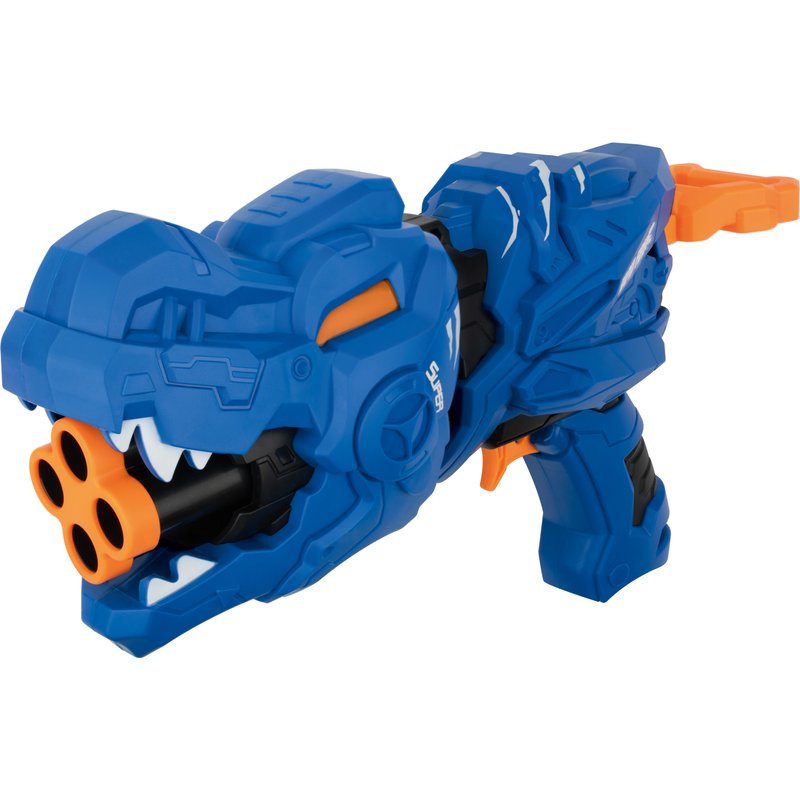 Playtive Pistolet dinosaure à fléchettes souple (bleu)
