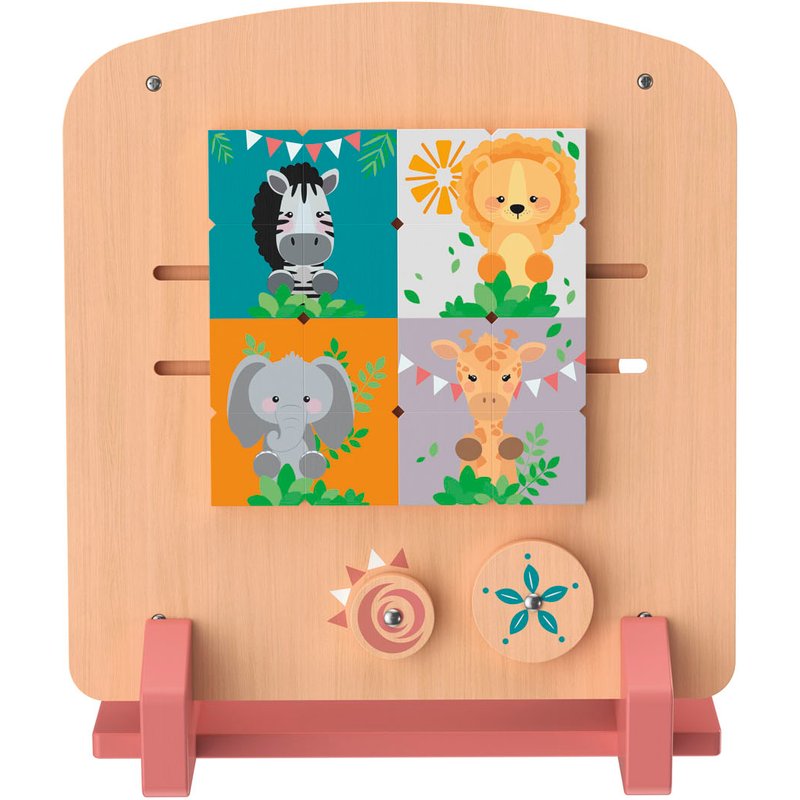 Playtive Jeu mural en bois véritable, 2 pièces ( jeu de puzzle)