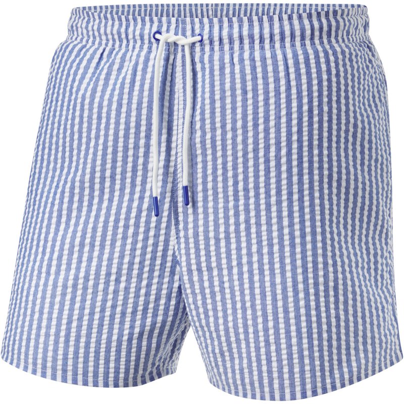 CRIVIT Short de bain homme (bleu imprimé/blanc, 4XL)