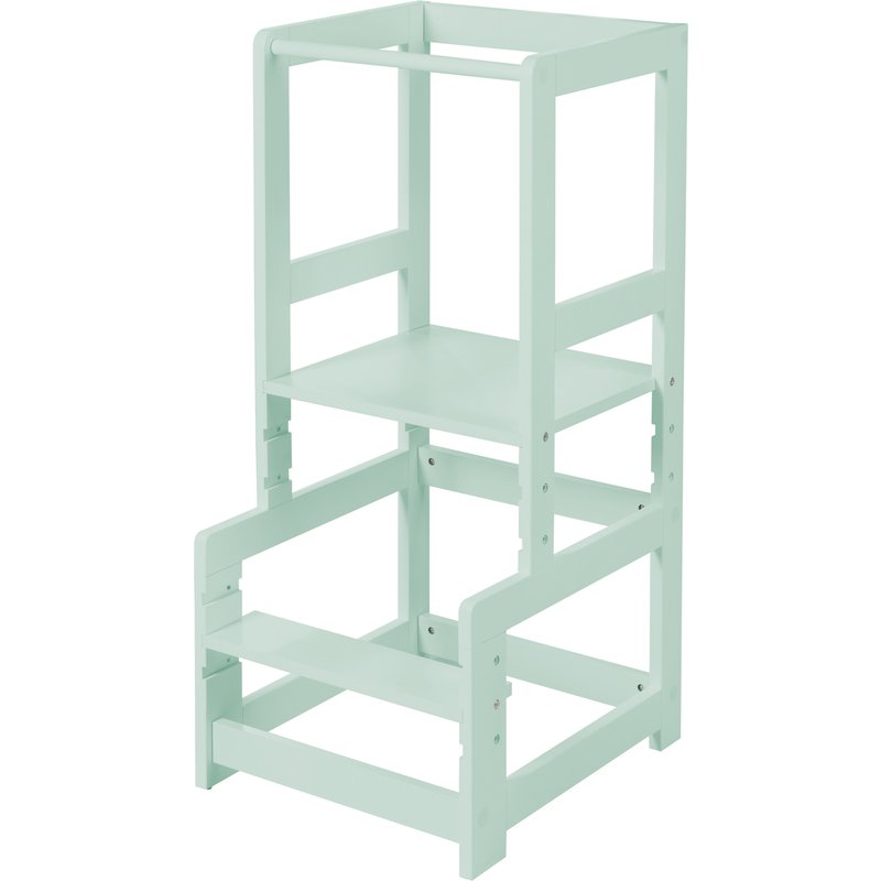 roba Tour d'apprentissage Montessori en bois (vert menthe)