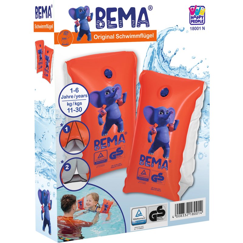 BEMA® Brassards de natation ou ceinture de natation pour enfant (18001 pour les enfants jusqu'à 30 kg)