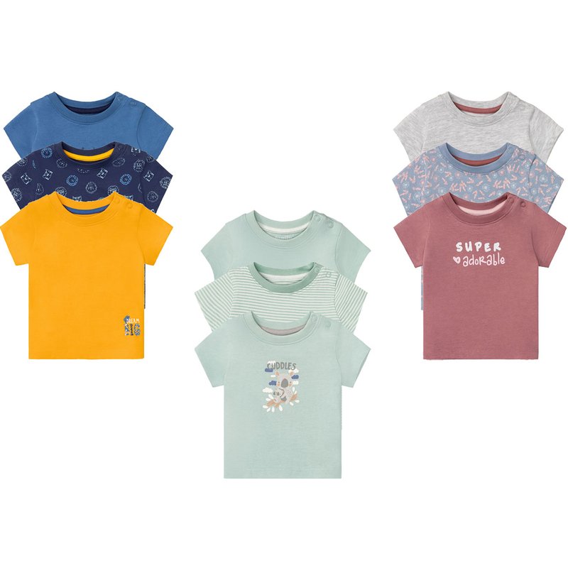 lupilu® Lot de 3 t-shirts bébé