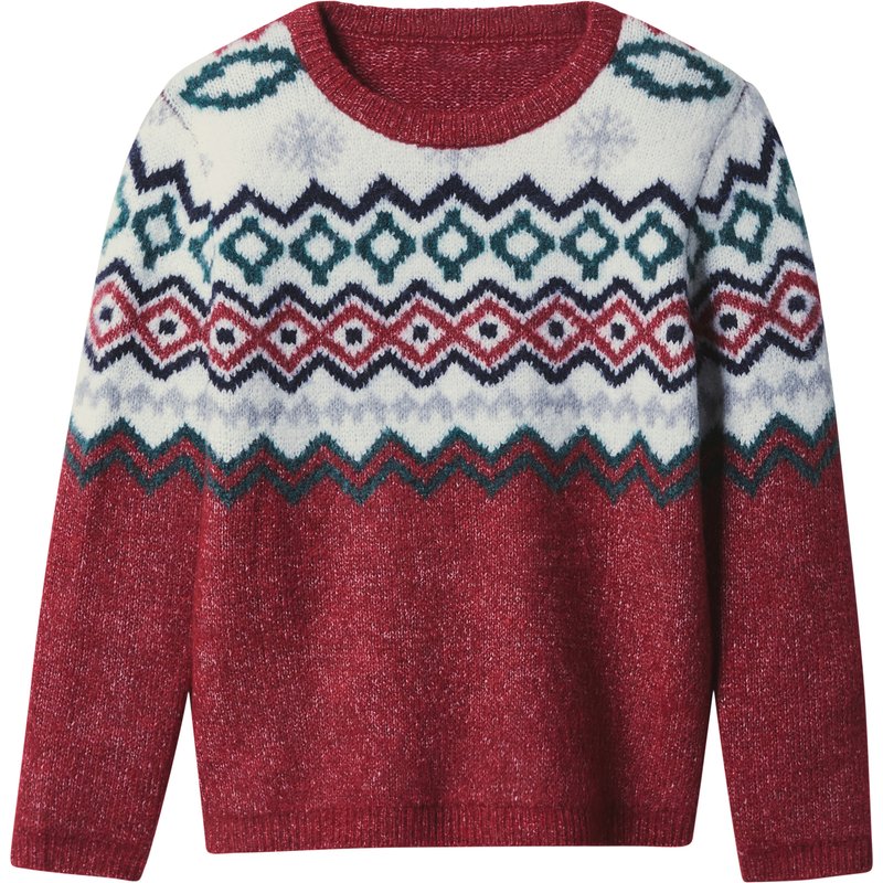 lupilu® Pull en maille petit garçon (rouge, 6-8 ans)