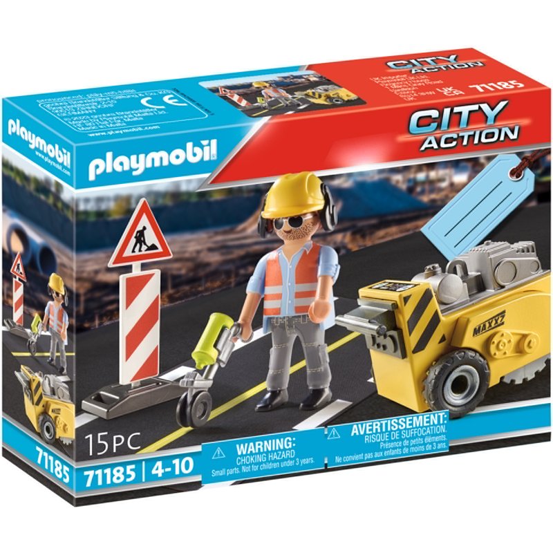 Playmobil Starter Pack (ouvrier du bâtiment avec fraiseuse de bords)