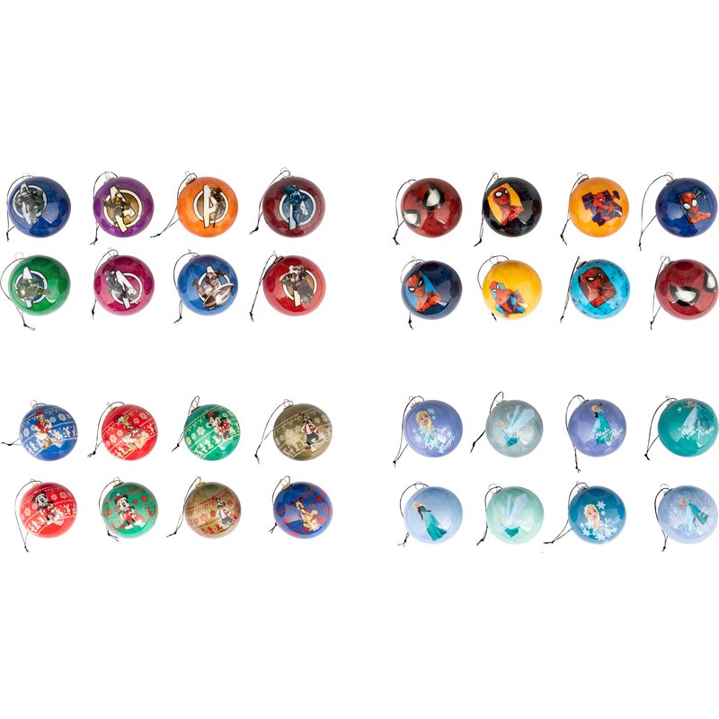 DISNEY Boules de Noël, 8 pièces