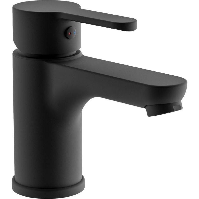 Schütte Mitigeur de salle de bains série « Denver », noir (Mitigeur de lavabo)