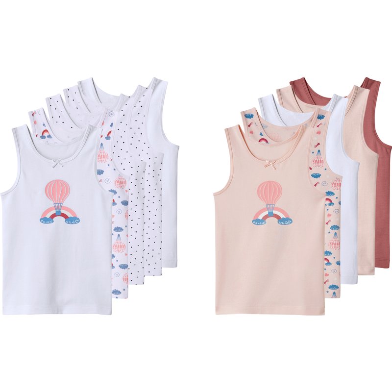 lupilu® Lot de 5 débardeurs enfant