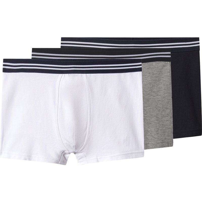 esmara Men Lot de 3 boxers homme (bleu marine/blanc/gris, XL)