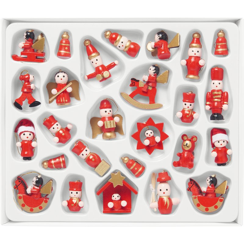 LIVARNO home Décorations de sapin de Noël (rouge)