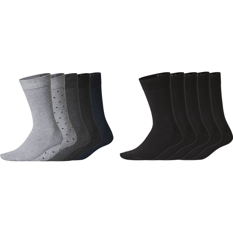 esmara® Lot de 5 paires de chaussettes homme