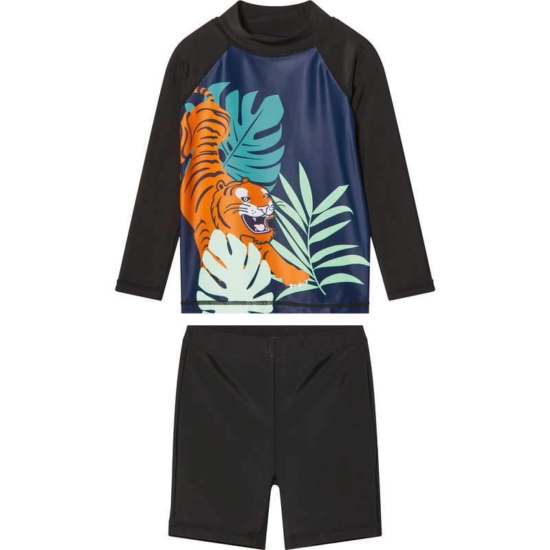 lupilu® Combinaison ou ensemble de bain Anti-UV petit garçon (noir, 2-4 ans)