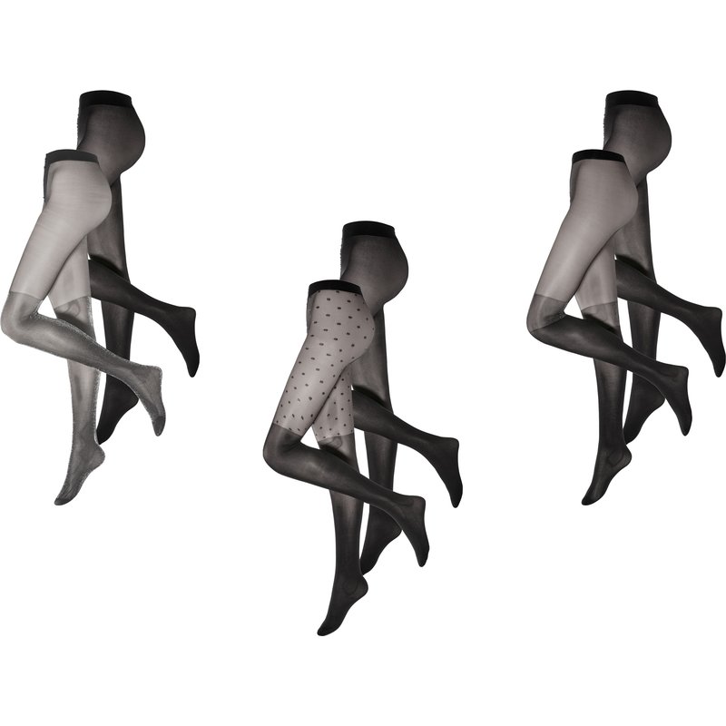 esmara® Lot de 2 collants fins femme