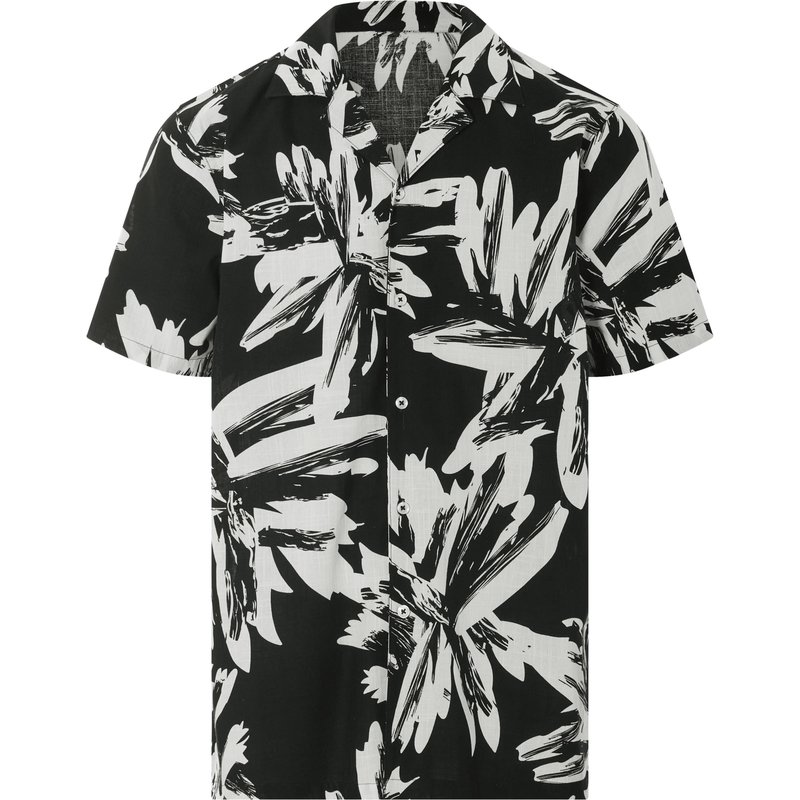 LIVERGY® Chemise homme (noir/blanc, S (37/38))