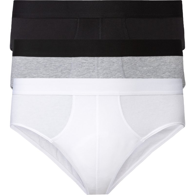 LIVERGY® Lot de 3 slips homme (noir/gris/blanc)