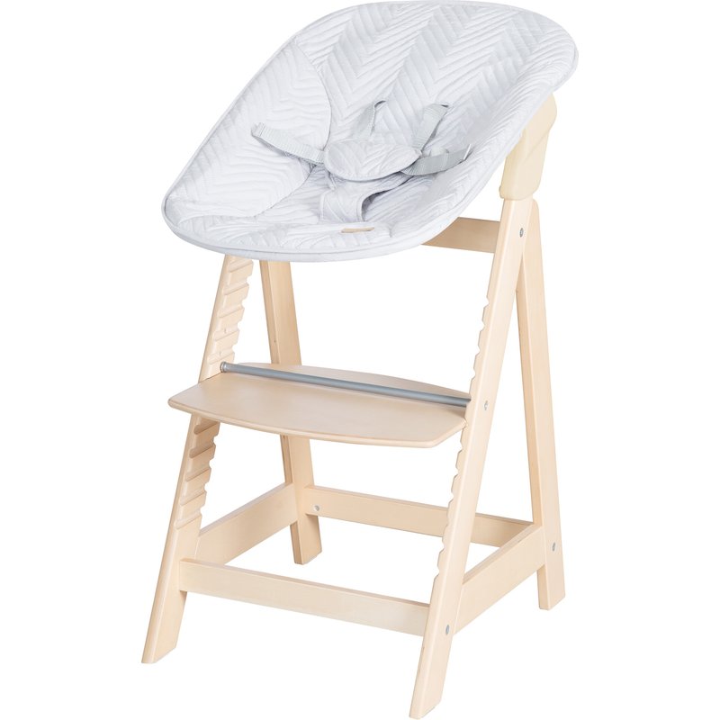 roba Chaise haute évolutive Born Up Zick Zack 2 en 1 (crème)
