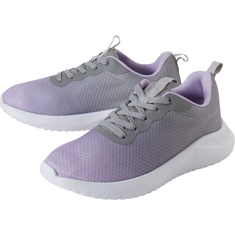 CRIVIT Sneakers femme (gris/lilas, 37)