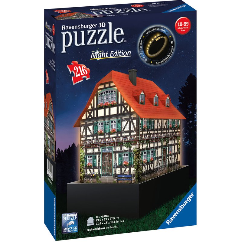 Ravensburger Puzzle 3D LED (la maison de la Forêt-Noire)