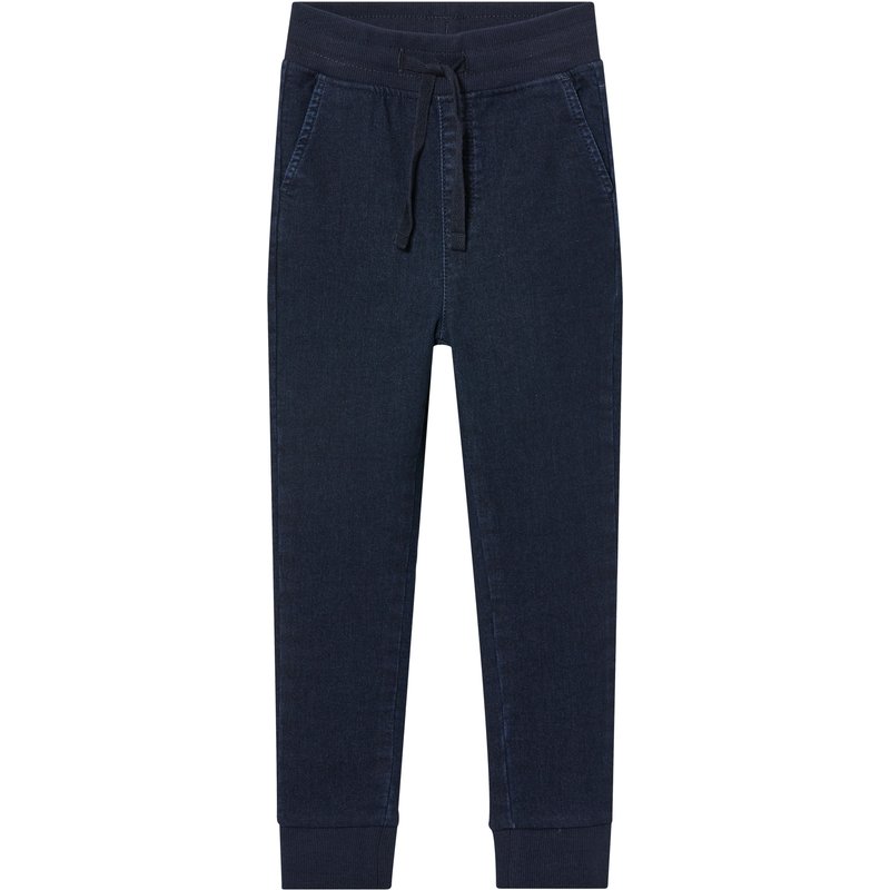 lupilu® Pantalon molletonné denim enfant (2-4 ans, bleu foncé)