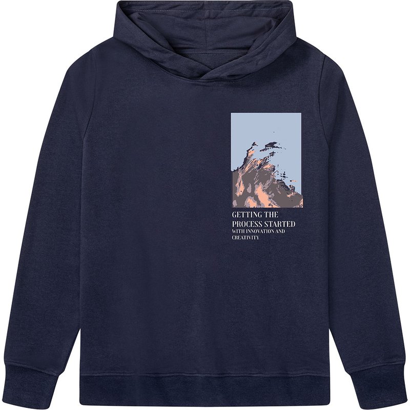 pepperts!® Sweat à capuche garçon (bleu foncé)