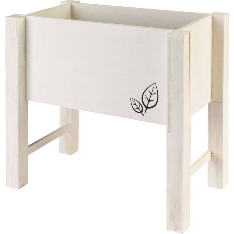 dobar Parterre surélevé pour herbes, 24 x 14 x 24 cm (blanc crème)