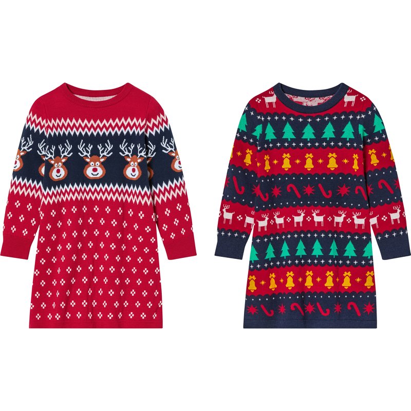 lupilu® Robe en maille petite fille