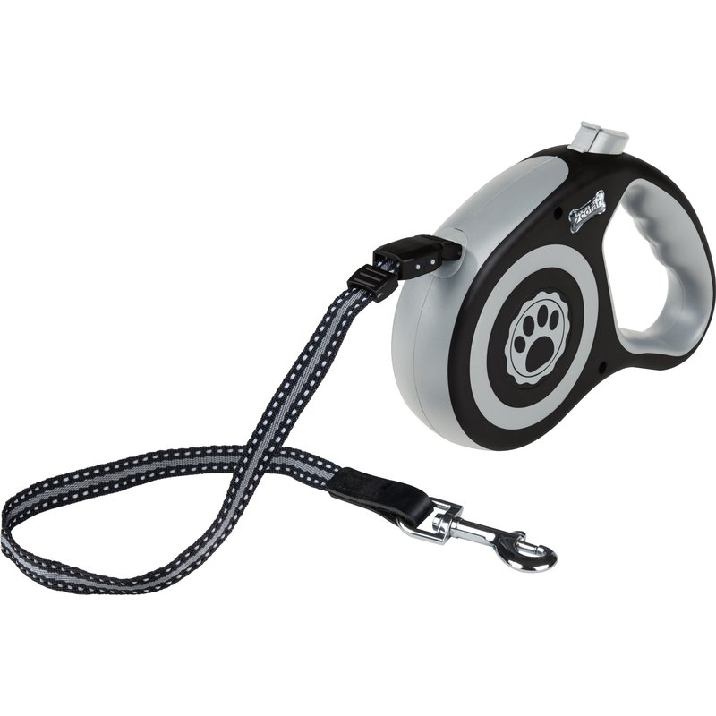 zoofari® Laisse à enrouleur rétractable, 5 m (petit, noir)