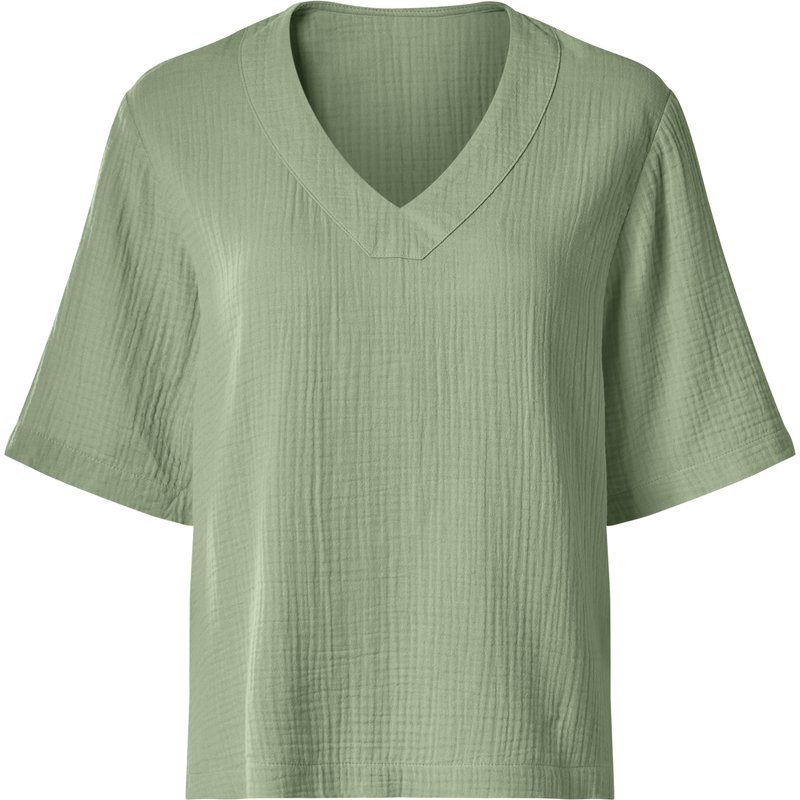 esmara® Blouse en mousseline femme (vert, S)
