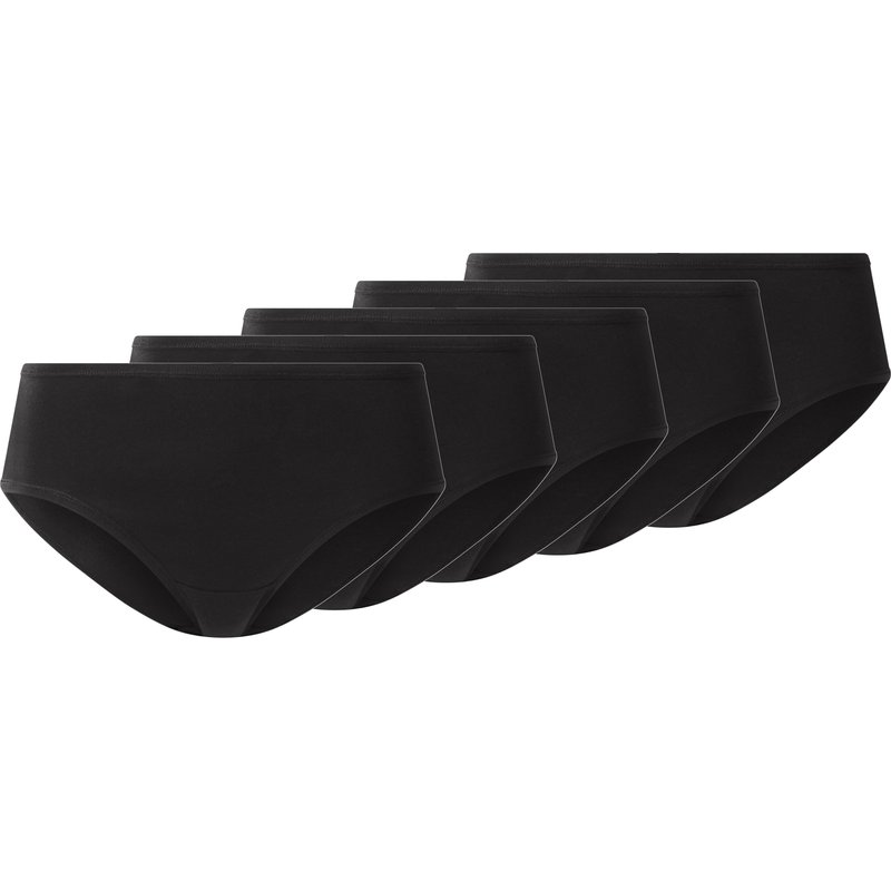 esmara® Lot de 5 hipsters femme (noir, S(34/36))