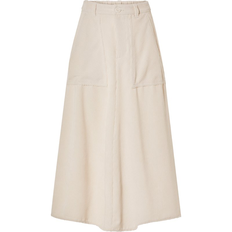 esmara® Jupe mi-longue femme (crème, 44)