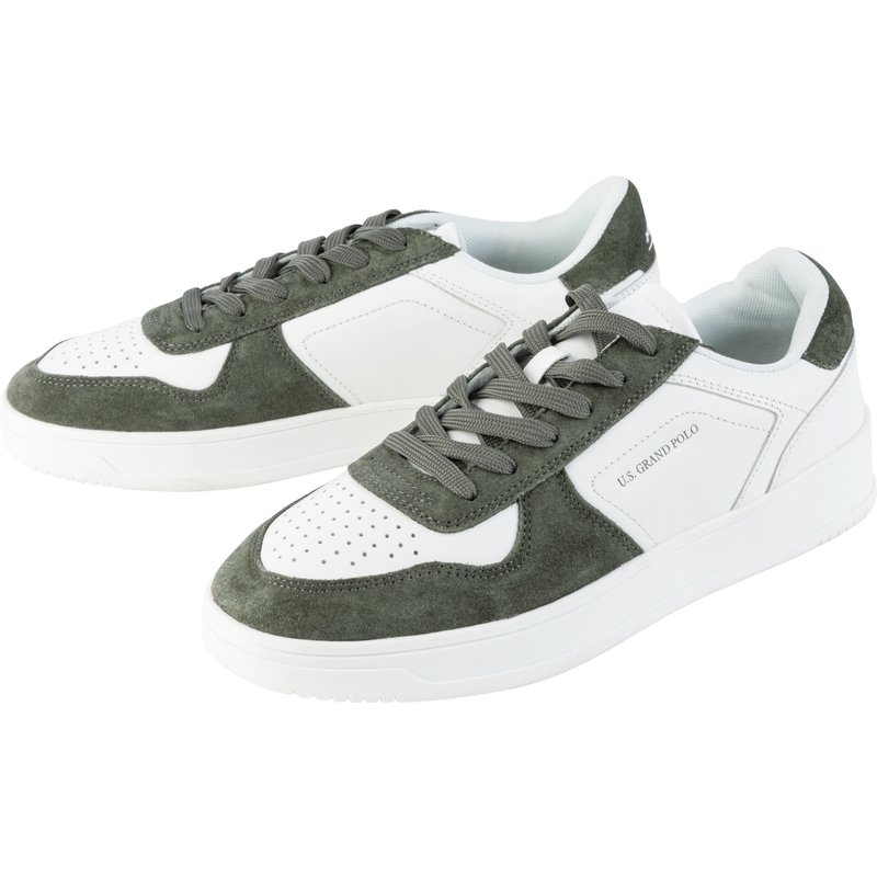 LIVERGY® Sneakers homme (blanc/vert, 43)