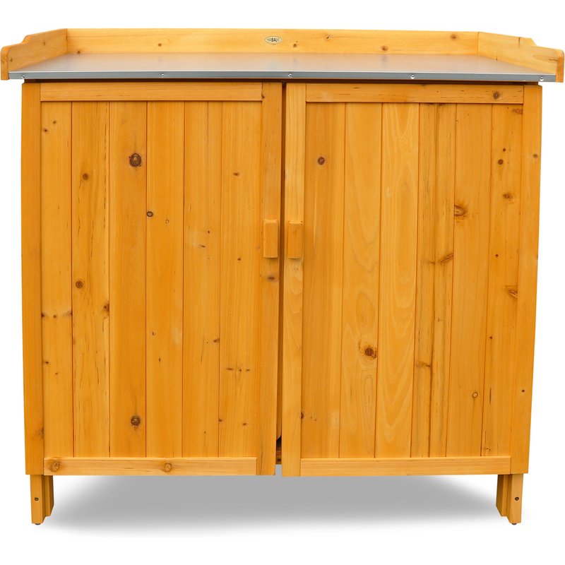 HABAU Table de jardin avec meuble bas, 98 x 48 x 95 cm (crème)