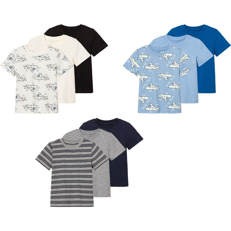 lupilu® Lot de 3 t-shirts petit garçon