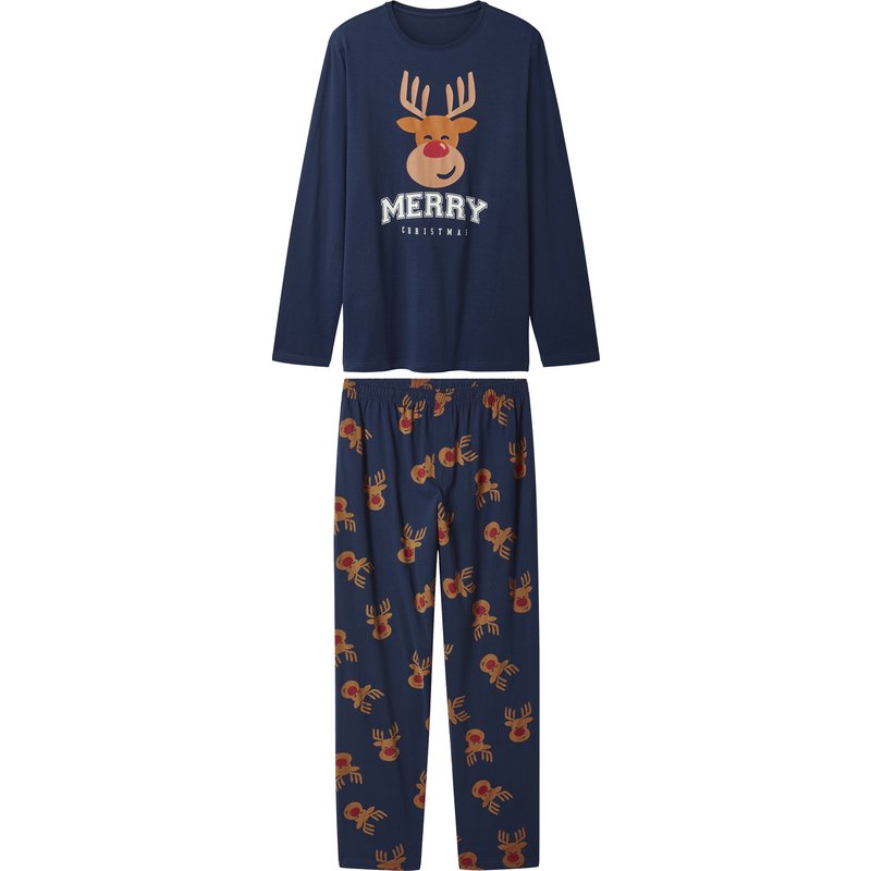 esmara Men Pyjama pour homme (bleu foncé, XL)