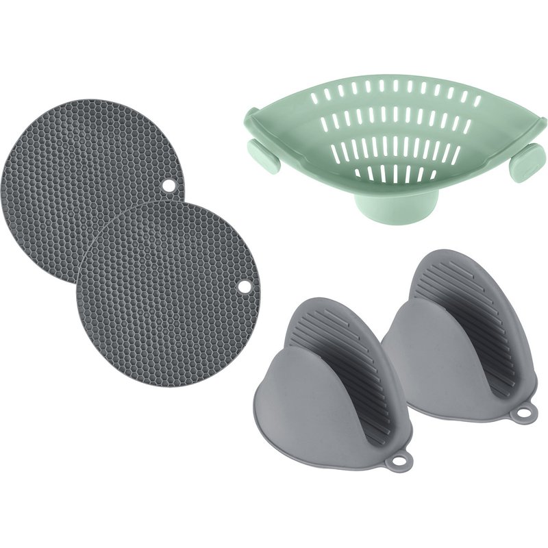 ERNESTO® Couvercle égouttoir ou dessous de plat ou gants de cuisine