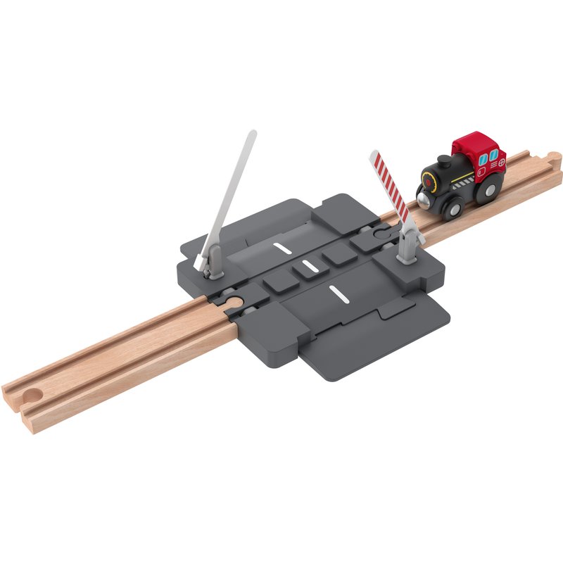 lupilu® Accessoires pour circuits de train en bois (passage à niveau mécanique)