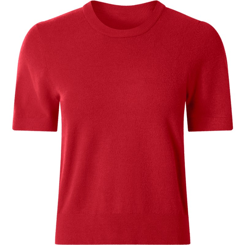 esmara® T-shirt en maille femme (rouge, S(34/36))