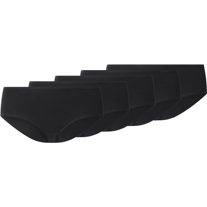 esmara® Lot de 5 hipsters femme (noir, XXL(50/52))