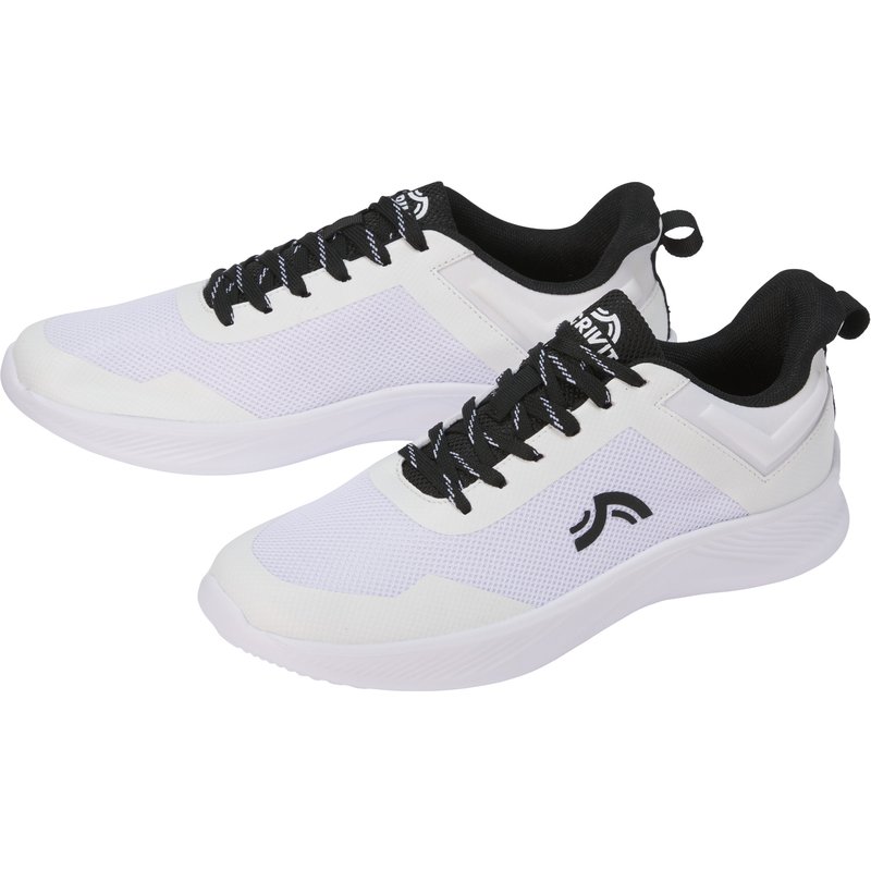 CRIVIT Baskets homme (blanc/noir, 43)