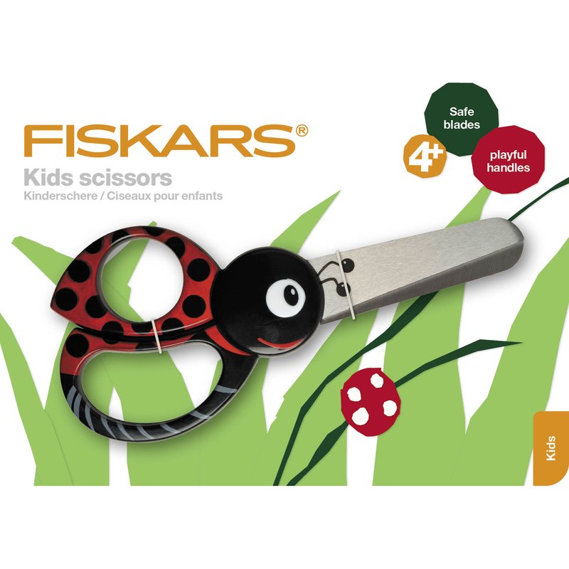 Ciseaux coccinelle enfant safe blades 13 cm - Fiskars - Fiskars - Mondial Tissus