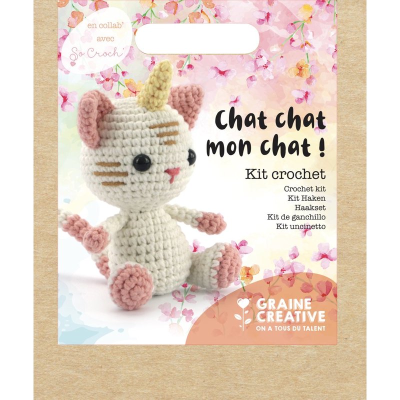Kit amigurumi chat licorne - Graine Créative - Mondial Tissus